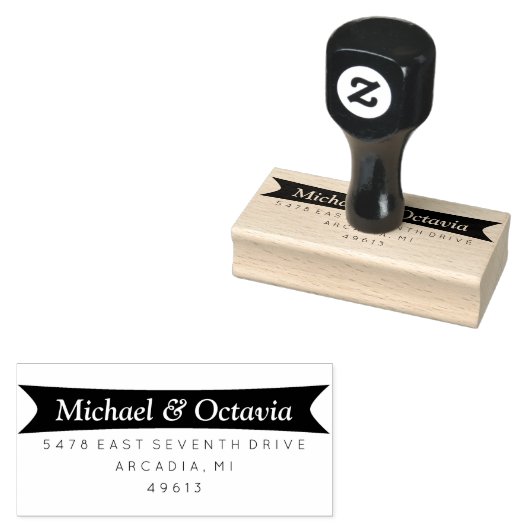 はっきりしたのシ結婚ック差出人住所ゴムスタンプ ラバースタンプ (押印)