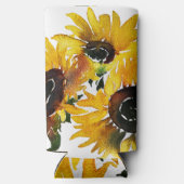 はっきりしたひまわり水彩50 スリム缶クーラー (裏面)