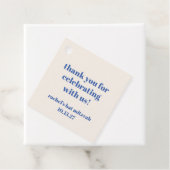 はっきりしたアイボリーブルーカスタムバルミツワーキュート フェイバータグ (インサイチュ)