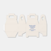 はっきりしたアイボリーブルーカスタムバルミツワーキュート フェイバーボックス (折り畳みなし)