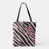 はっきりしたアニマルプリント作業遊とおもしろい色 トートバッグ (裏面)