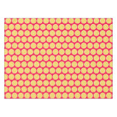 はっきりしたアポップ・アートのートレモンホットピンク&イエロー テーブルクロス (正面(横))