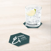 はっきりしたアンパサンドグランジグリーンホワ結婚イト ペーパーコースター (インサイチュ)