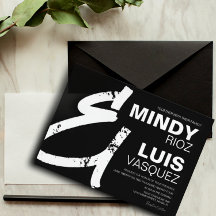 はっきりしたアンパサンドグランジスクリプ結婚ト黒