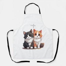 はっきりしたアートオールオーバーエプロン エプロン