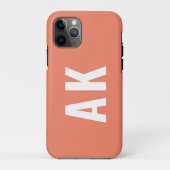 はっきりしたイニシャルモノグラム Case-Mate iPhoneケース (裏面)