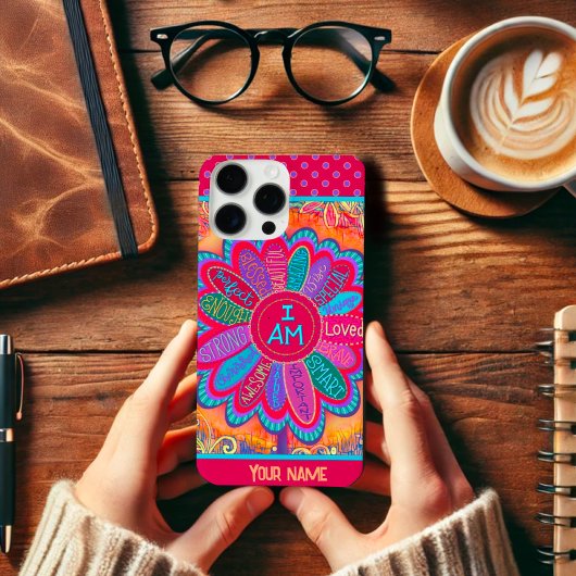 はっきりしたインスパイア私は花の名カラフル前 Case-Mate iPhoneケース