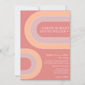 はっきりしたエレガントア結婚チ 招待状 (正面)