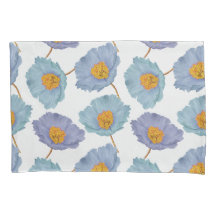 はっきりしたエレガントフローラ水彩青いケシ