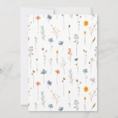 はっきりしたエレガントフローラ結婚式招待状 招待状 (裏面)