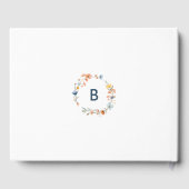 はっきりしたエレガントフローラ結婚 ゲストブック (裏面)