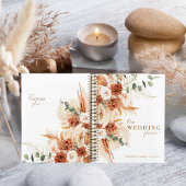 はっきりしたエレガント書のミニマル結婚ム プランナー手帳