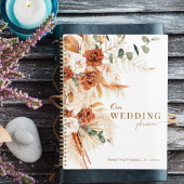 はっきりしたエレガント書のミニマル結婚ム プランナー手帳