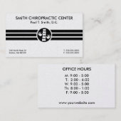 はっきりしたカイロプラクティック名 名刺 (正面/裏面)