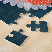 はっきりしたカラフルガイラストレーション ジグソーパズル (側面)