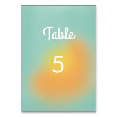 はっきりしたカラフルグラデーショ結婚ン テーブルナンバー (裏面)