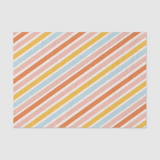 はっきりしたカラフルストライプすてきクリスマス 薄葉紙 (正面)