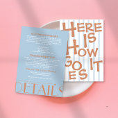 はっきりしたカラフルファンキーブルー結婚ズ エンクロージャーカード