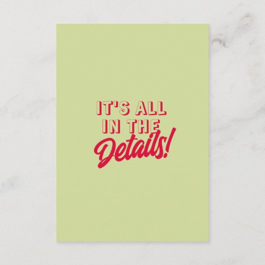 はっきりしたカラフルファンキーモダン結婚詳細 エンクロージャーカード (裏面)