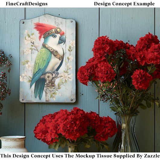 はっきりしたカラフルファンタジーバードオウムJ8Rデカップデクページ 薄葉紙