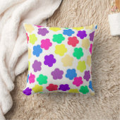 はっきりしたカラフルフローラお洒落熱帯夏 クッション (ブランケット)