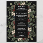 はっきりしたカラフルフローラ結婚カップル メニュー (正面)