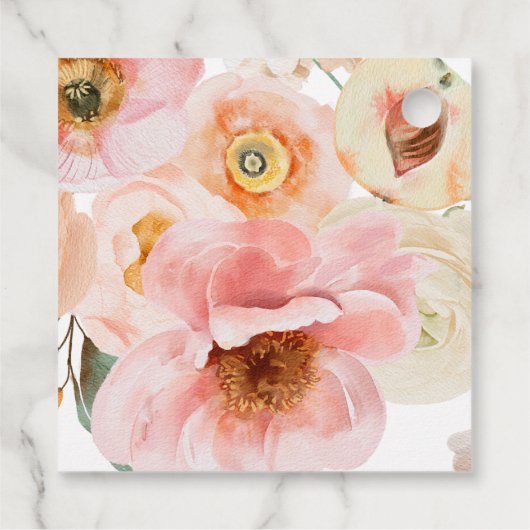 はっきりしたカラフルフローラ |ありがとうございます フェイバータグ (裏面)