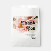 はっきりしたカラフルフローラ |ありがとうございます フェイバーバッグ (正面)