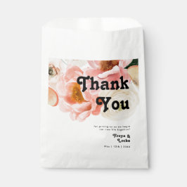 はっきりしたカラフルフローラ |ありがとうございます フェイバーバッグ