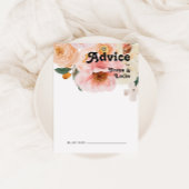 はっきりしたカラフルフローラ |の結婚アドバイスカード アドバイスカード