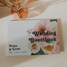 はっきりしたカラフルフローラ |の結婚ゲストブック ゲストブック