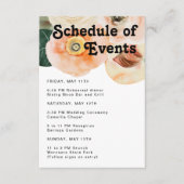 はっきりしたカラフルフローラ |イベント エンクロージャーカード (正面)