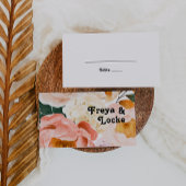 はっきりしたカラフルフローラ |フラット座席表 プレイスカード