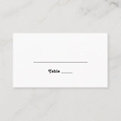 はっきりしたカラフルフローラ |フラット座席表 プレイスカード (正面)