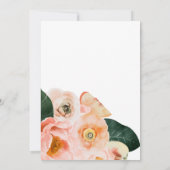 はっきりしたカラフルフローラ |ブライダルシャワー 招待状 (裏面)