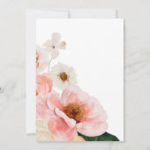 はっきりしたカラフルフローラ |ブライダルティーパーティー 招待状 (裏面)