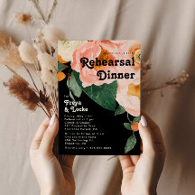 はっきりしたカラフルフローラ |ブラックリハーサルディナー