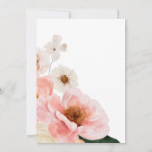 はっきりしたカラフルフローラ |ランジェリーシャワー 招待状 (裏面)