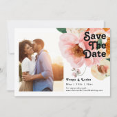 はっきりしたカラフルフローラ |写真水平 セーブザデート (正面)