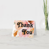 はっきりしたカラフルフローラ |折り曲げサンキューカード サンキューカード (正面)