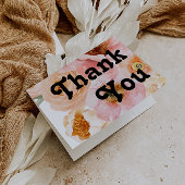 はっきりしたカラフルフローラ |折り曲げサンキューカード サンキューカード