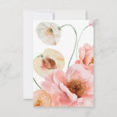 はっきりしたカラフルフローラ |曲リクエストRSVPカード 出欠カード (裏面)