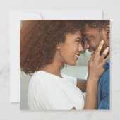 はっきりしたカラフルフローラ |正方形の写真結婚ズ 招待状 (裏面)