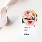 はっきりしたカラフルフローラ |結婚へようこそ ギフトタグ