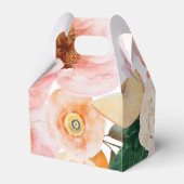 はっきりしたカラフルフローラ |結婚式の引き出物ボックス フェイバーボックス (裏面サイド)