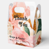 はっきりしたカラフルフローラ |結婚式の引き出物ボックス フェイバーボックス (オープン)