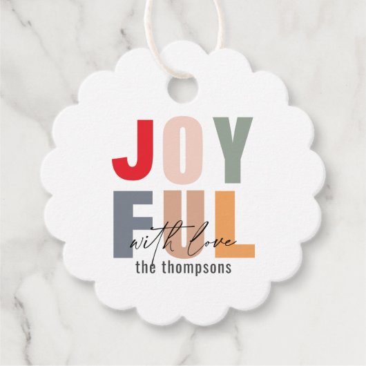 はっきりしたカラフルホタテ フェイバータグ (正面)