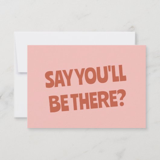 はっきりしたカラフルユニークレトロおもしろいブライト結婚ズ 出欠カード (裏面)