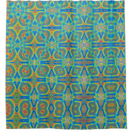 はっきりしたカラフルユニーク抽象芸術 シャワーカーテン