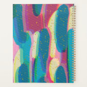 はっきりしたカラフル抽象芸術プランナー プランナー手帳 (裏面)